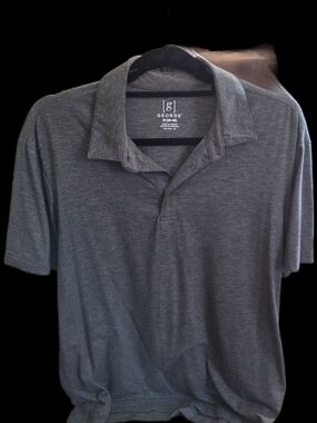 grey George brand polo shirt, size medium